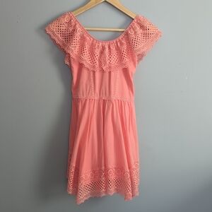 Charo Ruiz Ibiza Dress ~Authentic ~Youth Size 10/ Petite Fit~Vibrant Coral